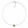 Diamond Sky Jewelry Nematomas sidabrinis pakabukas „Invisible (Golden Shadow)“ su Swarovski® kristalu