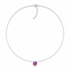 Diamond Sky Jewelry Nematomas sidabrinis pakabukas „Invisible (Fancy Violetinė)“ su Swarovski® kristalu
