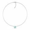 Diamond Sky Jewelry Nematomas sidabrinis pakabukas „Invisible (Frosty Mint)“ su Swarovski® kristalu