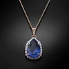 Diamond Sky Jewelry Pakabukas „Celestial Drop III (Reinvented Dark Sapphire)“ su Swarovski® kristalais