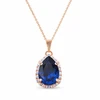 Diamond Sky Jewelry Pakabukas „Celestial Drop III (Reinvented Dark Sapphire)“ su Swarovski® kristalais