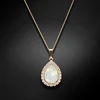 Diamond Sky Jewelry Pakabukas „Celestial Drop (Baltas Opal)“ su Swarovski® kristalais