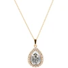 Diamond Sky Jewelry Pakabukas „Celestial Drop (Sidabrinis Patina)“ su Swarovski® kristalais