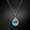 Diamond Sky Jewelry Pakabukas „Celestial Drop (Aquamarine Mėlyna)“ su Swarovski® kristalais