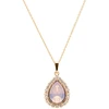 Diamond Sky Jewelry Pakabukas „Celestial Drop (Rose Vanduo Opal)“ su Swarovski® kristalais