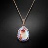 Diamond Sky Jewelry Pakabukas „Celestial Drop III (Rose Peach Shimmer)“ su Swarovski® kristalais