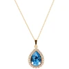 Diamond Sky Jewelry Pakabukas „Celestial Drop (Aquamarine Mėlyna)“ su Swarovski® kristalais