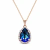 Diamond Sky Jewelry Pakabukas „Celestial Drop III (Bermuda Mėlyna)“ su Swarovski® kristalais