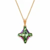 Diamond Sky Jewelry Pakabukas „Crystal Rhombus II (Peridot Scarabaeus Žalias)“ su Swarovski® kristalais