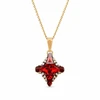 Diamond Sky Jewelry Pakabukas „Crystal Rhombus II (Light Siam Metallic Light Gold)“ su Swarovski® kristalais