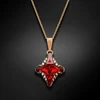 Diamond Sky Jewelry Pakabukas „Crystal Rhombus II (Light Siam Metallic Light Gold)“ su Swarovski® kristalais