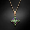 Diamond Sky Jewelry Pakabukas „Crystal Rhombus II (Peridot Scarabaeus Žalias)“ su Swarovski® kristalais