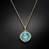 Diamond Sky Jewelry Pakabukas „Glare III (Aqua)“ su Swarovski® kristalais