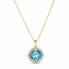 Diamond Sky Jewelry Pakabukas „Glare III (Aqua)“ su Swarovski® kristalais