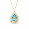 Diamond Sky Jewelry Pakabukas „Jasmine (Aquamarine)“ su Swarovski® kristalais