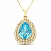 Diamond Sky Jewelry Pakabukas „Jasmine (Aquamarine)“ su Swarovski® kristalais