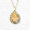 Diamond Sky Jewelry Pakabukas „Jasmine (Peach DeLite)“ su Swarovski® kristalais
