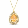 Diamond Sky Jewelry Pakabukas „Jasmine (Peach DeLite)“ su Swarovski® kristalais