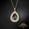 Diamond Sky Jewelry Pakabukas „Jasmine (Sidabrinis Night)“ su Swarovski® kristalais