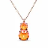 Diamond Sky Jewelry Pakabukas „Juno IV (Oranžinis Glow DeLite)“ su Swarovski® kristalais