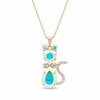 Diamond Sky Jewelry Pakabukas „Solar Cat (Aurora Borealis)“ su Swarovski® kristalais