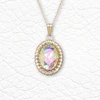 Diamond Sky Jewelry Pakabukas „Solar Illusion (Aurora Borealis)“ su Preciosa® kristalais