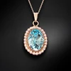 Diamond Sky Jewelry Pakabukas „Solar Illusion (Aqua Bohemica)“ su Preciosa® kristalais