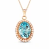 Diamond Sky Jewelry Pakabukas „Solar Illusion (Aqua Bohemica)“ su Preciosa® kristalais
