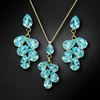 Diamond Sky Jewelry Papuošalų rinkinys moterims „Amber II (Aqua Bohemica)“ su Preciosa® kristalais