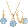 Diamond Sky Jewelry Papuošalų rinkinys moterims „Magical Square (Sky Ignite)“ su Swarovski® kristalais