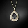 Diamond Sky Jewelry Papuošalų rinkinys moterims „Jasmine (Sidabrinis Night)“ su Swarovski® kristalais