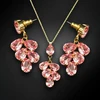 Diamond Sky Jewelry Papuošalų rinkinys moterims „Amber II (Light Rose)“ su Preciosa® kristalais