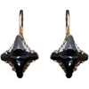 Diamond Sky Jewelry Papuošalų rinkinys moterims „Crystal Rhombus II (Graphite Lite Chrome)“ su Swarovski® kristalais
