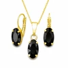 Diamond Sky Jewelry Papuošalų rinkinys moterims „Enigma (Graphite)“ su Swarovski® kristalais