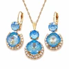 Diamond Sky Jewelry Papuošalų rinkinys moterims „Clarice VI (Ocean DeLite)“ su Swarovski® kristalais