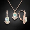 Diamond Sky Jewelry Papuošalų rinkinys moterims „Leonora II (Aurora Borealis)“ su Preciosa® kristalais