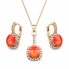Diamond Sky Jewelry Papuošalų rinkinys moterims „Clarice VII (Light Coral)“ su Swarovski® kristalais