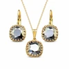 Diamond Sky Jewelry Papuošalų rinkinys moterims „Vintage V (Light Chrome)“ su Swarovski® kristalais