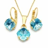 Diamond Sky Jewelry Papuošalų rinkinys moterims „Mystic (Aquamarine)“ su Swarovski® kristalais