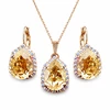 Diamond Sky Jewelry Papuošalų rinkinys moterims „Celestial Drop III (Golden Shadow)“ su Swarovski® kristalais