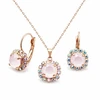 Diamond Sky Jewelry Papuošalų rinkinys moterims „Glory II (Powder Rose)“ su Swarovski® kristalais