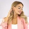 Diamond Sky Jewelry Papuošalų rinkinys moterims „Amber II (Light Rose)“ su Preciosa® kristalais