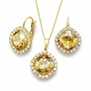Diamond Sky Jewelry Papuošalų rinkinys moterims „Glare III (Golden Shadow)“ su Swarovski® kristalais
