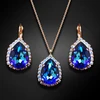 Diamond Sky Jewelry Papuošalų rinkinys moterims „Celestial Drop III (Bermuda Mėlyna)“ su Swarovski® kristalais