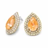 Diamond Sky Jewelry Papuošalų rinkinys moterims „Jasmine (Peach DeLite)“ su Swarovski® kristalais