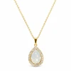Diamond Sky Jewelry Papuošalų rinkinys moterims „Celestial Drop (Baltas Opal)“ su Swarovski® kristalais