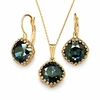 Diamond Sky Jewelry Papuošalų rinkinys moterims „Vintage IV (Graphite)“ su Swarovski® kristalais