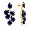 Diamond Sky Jewelry Papuošalų rinkinys moterims „Amber II (Dark Indigo)“ su Preciosa® kristalais