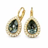 Diamond Sky Jewelry Papuošalų rinkinys moterims „Celestial Drop (Sidabrinis Night)“ su Swarovski® kristalais