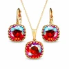 Diamond Sky Jewelry Papuošalų rinkinys moterims „Vintage V (Light Siam Shimmer)“ su Swarovski® kristalais